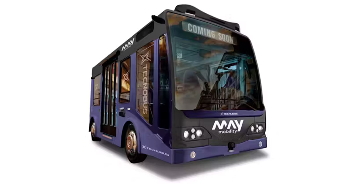Les microbus électriques autonomes de May Mobility et Tecnobus circuleront bientôt dans les rues de la ville. L'avenir des transports publics : Découvrez le minibus électrique de May Mobility et Tecnobus