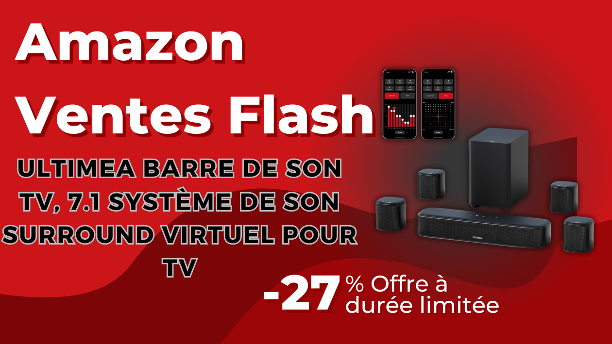 ULTIMEA Barre de Son TV 7.1 – Économisez 54€ Aujourd'hui! ULTIMEA Barre de Son TV 7.1 – Économisez 54€ Aujourd'hui!