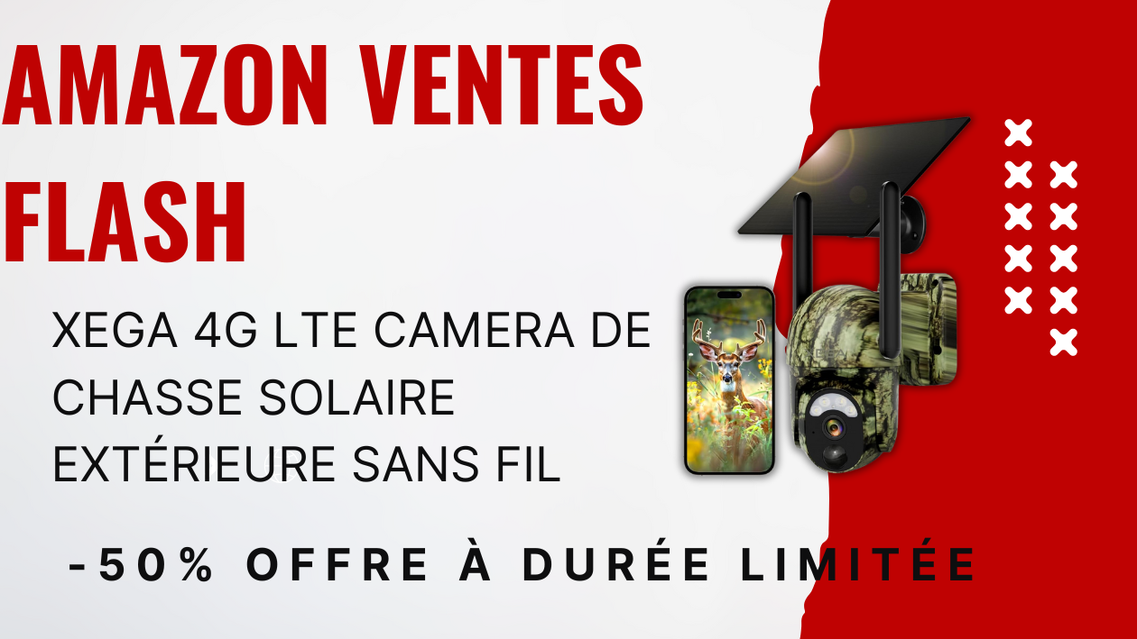 Caméra de Chasse Xega 4G LTE Solaire – Économisez 70€ Maintenant! Caméra de Chasse Xega 4G LTE Solaire – Économisez 70€ Maintenant!