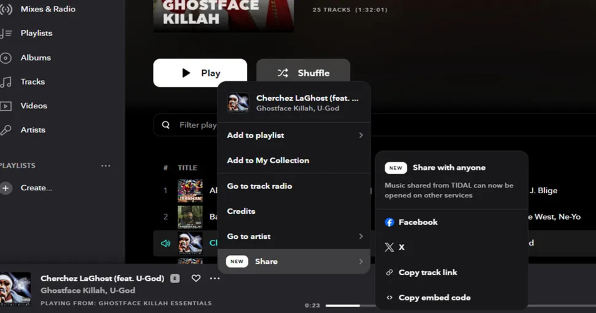 La nouvelle fonctionnalité de Tidal permet à vos amis de découvrir les chansons que vous partagez sur Spotify La nouvelle fonctionnalité de Tidal permet à vos amis de découvrir les chansons que vous partagez sur Spotify