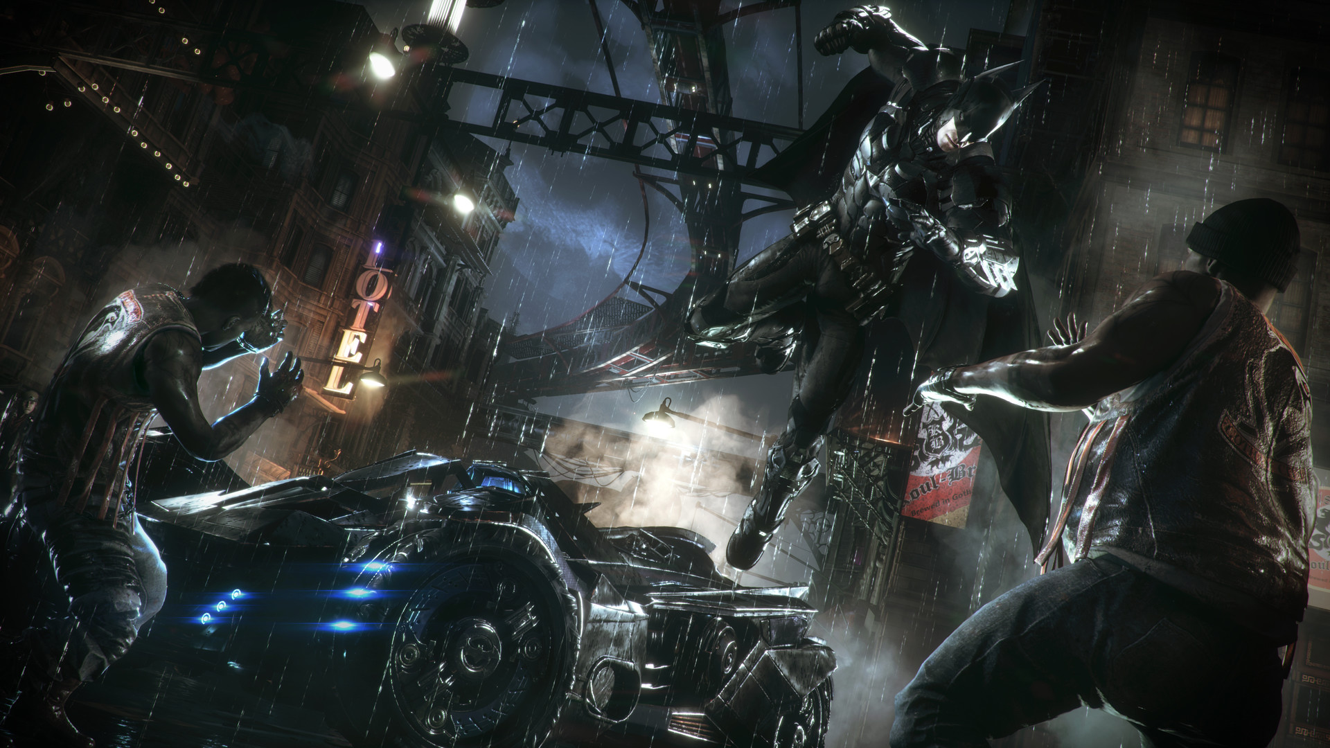 Le Chevalier Noir en couleur : impressions de la nouvelle capture d'écran de Batman : Arkham Knight Un aperçu des détails : analyse de la capture d'écran de Batman : Arkham Knight