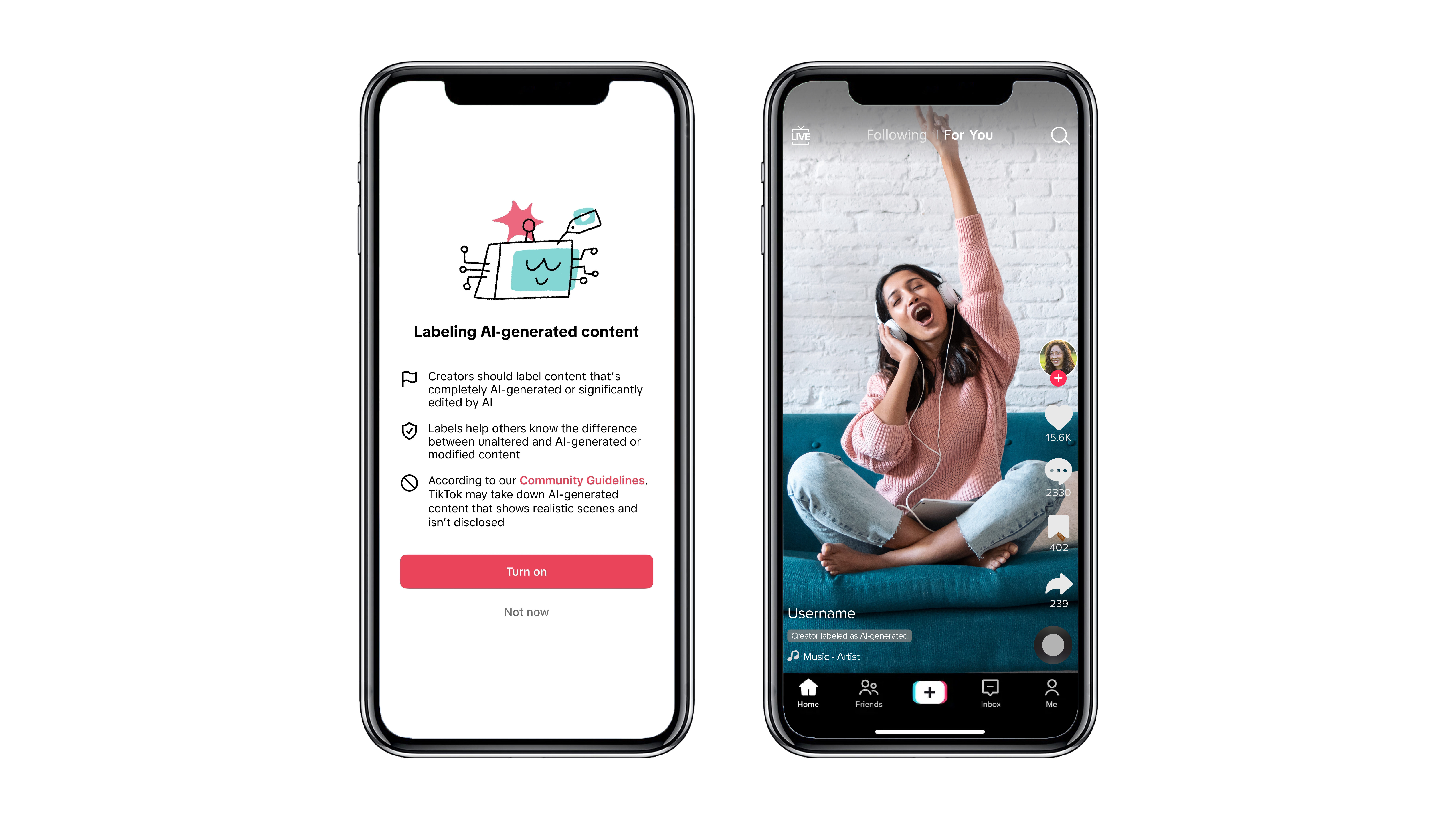 TikTok a lancé de nouveaux outils pour étiqueter les contenus vidéo créés à l'aide de l'intelligence artificielle. TikTok a lancé de nouveaux outils pour étiqueter les contenus vidéo créés à l'aide de l'intelligence artificielle.