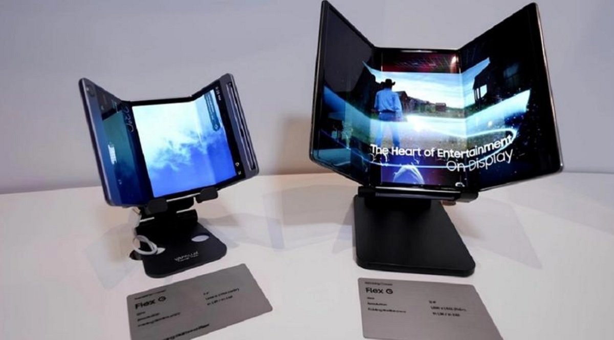 La technologie pliable de Samsung : Flex G impressionne les participants du CES 2023 Samsung Flex G : Plongez dans les innovations du CES 2023