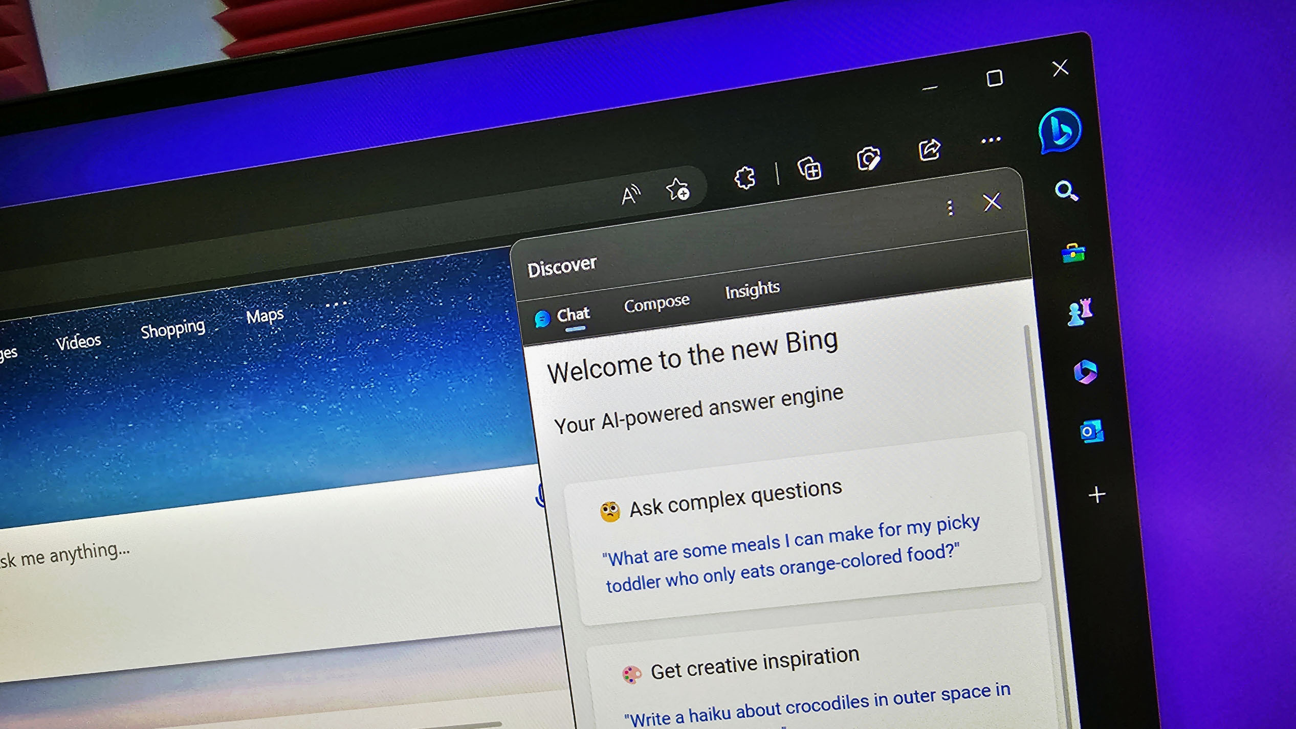 Microsoft ajoute à Edge une barre latérale avec le chatbot Bing Microsoft ajoute à Edge une barre latérale avec le chatbot Bing