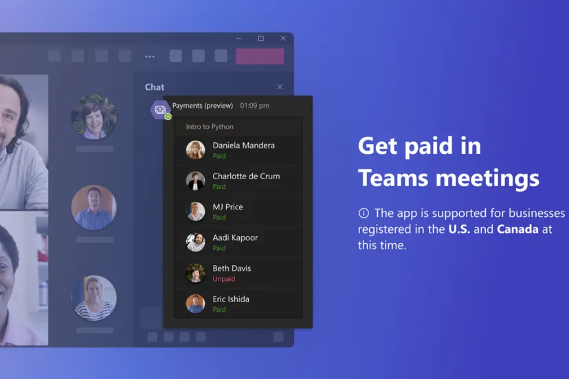 Microsoft lance l'acceptation des paiements dans Teams pour aider les entreprises hébergées à rentabiliser leurs réunions Microsoft lance l'acceptation des paiements dans Teams pour aider les entreprises hébergées à rentabiliser leurs réunions