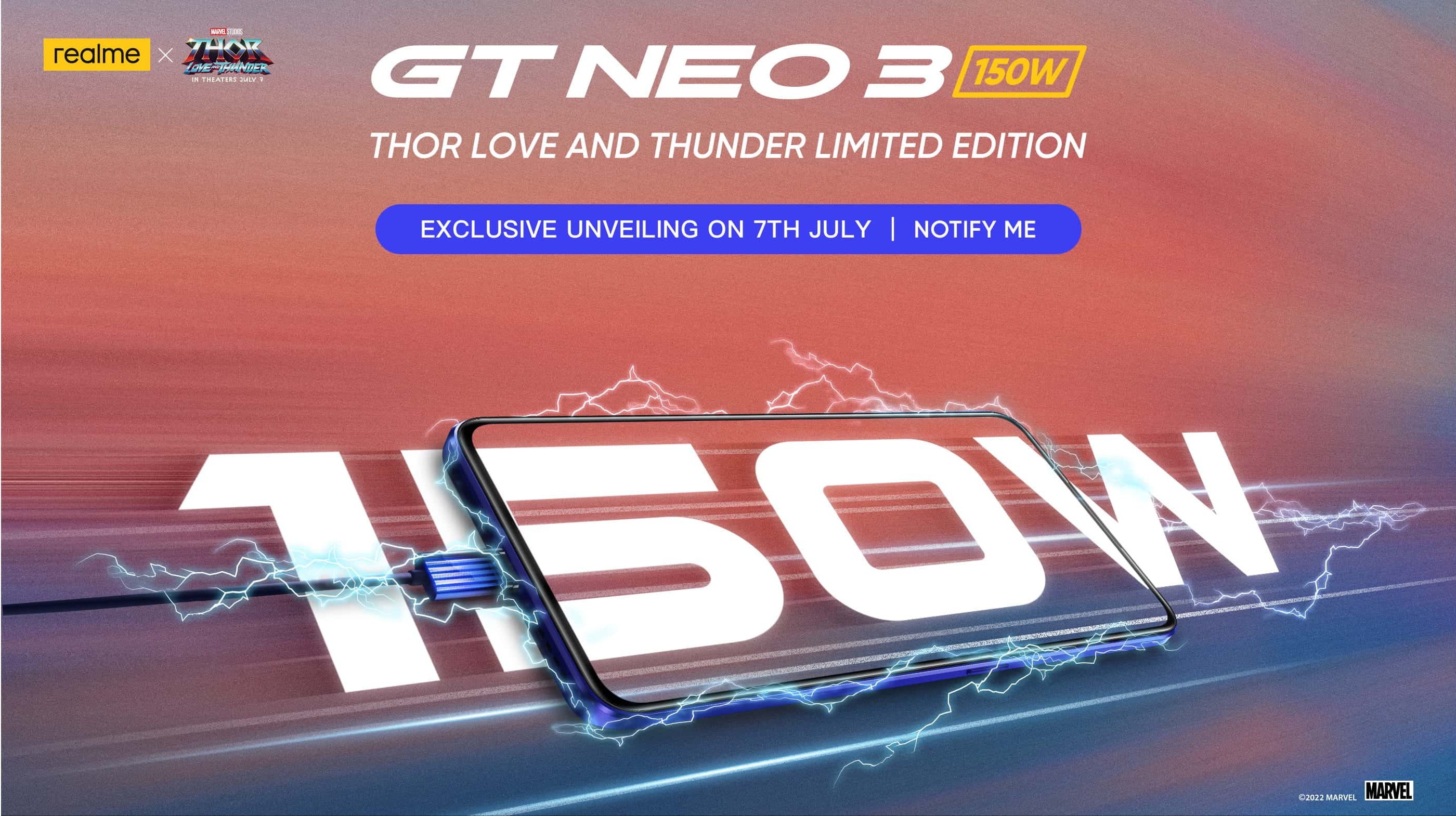 realme sortira une version spéciale du realme GT Neo 3 le 7 juillet pour célébrer la sortie de Thor : Love and Thunder realme sortira une version spéciale du realme GT Neo 3 le 7 juillet pour célébrer la sortie de Thor : Love and Thunder