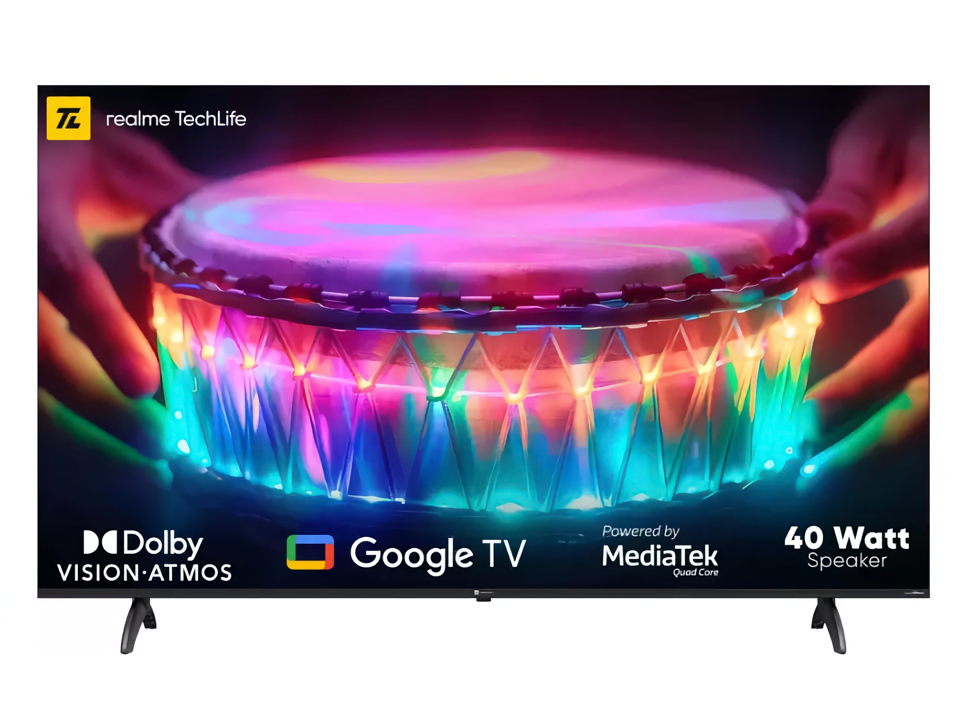 realme TechLife Cinesonic TV : une gamme de téléviseurs intelligents avec des écrans LED/QLED de 43 à 65 pouces et Google TV intégré