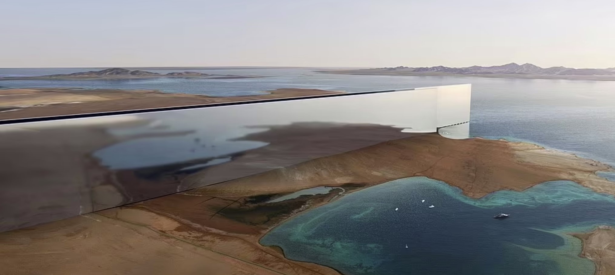 L'Arabie Saoudite va construire un gratte-ciel de 105 miles de long appelé la Mirror Line