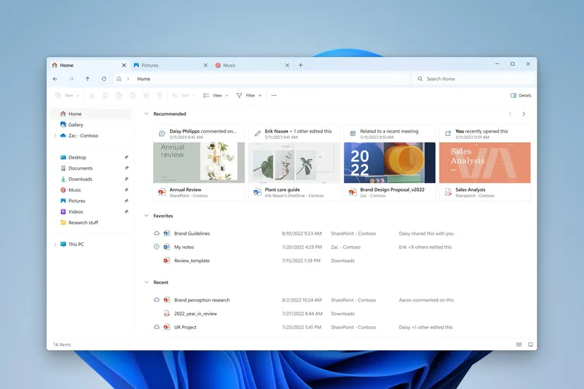 Microsoft teste une nouvelle version de Windows avec une mise à jour de l'explorateur Microsoft teste une nouvelle version de Windows avec une mise à jour de l'explorateur