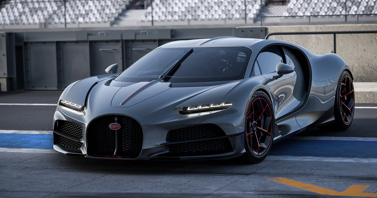 Apparition du Bugatti Tourbillon avec l'ensemble Équipe Pur Sang Apparition du Bugatti Tourbillon avec l'ensemble Équipe Pur Sang