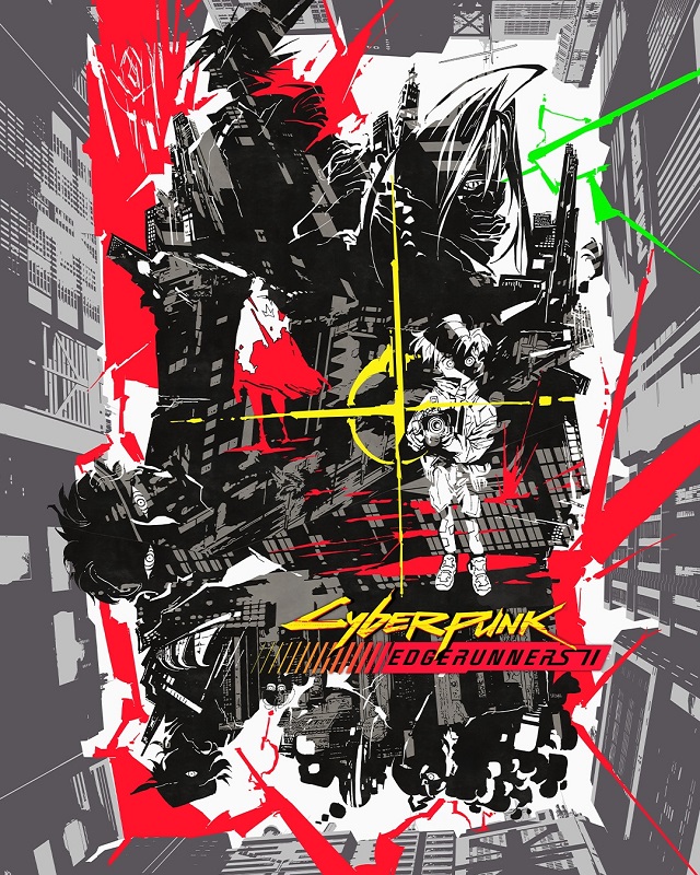 Affiche de lancement de la saison deux de Cyberpunk : Edgerunners