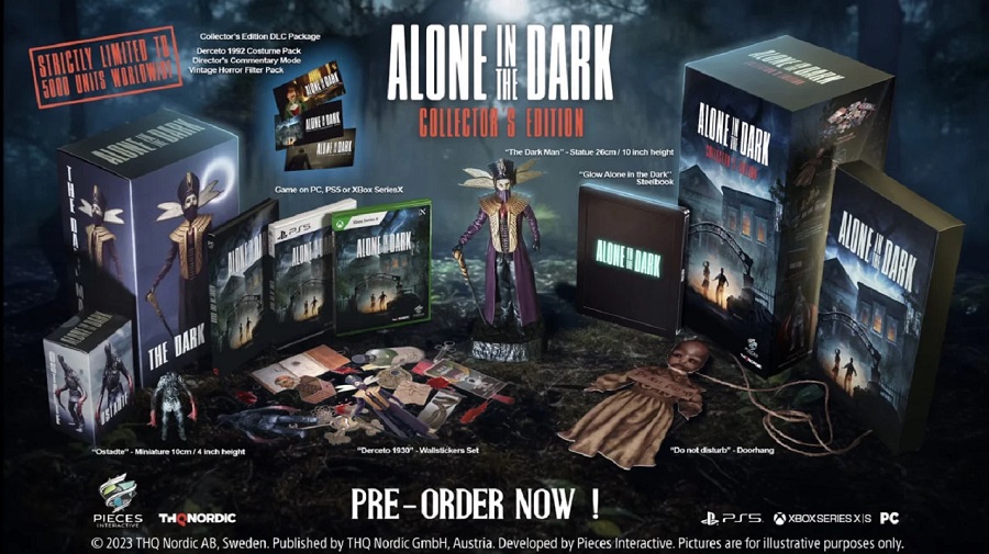 Devenez l'un des 5000 : THQ Nordic a dévoilé une édition collector limitée du jeu d'horreur Alone in the Dark (2023).-2 Devenez l'un des 5000 : THQ Nordic a dévoilé une édition collector limitée du jeu d'horreur Alone in the Dark (2023).-2