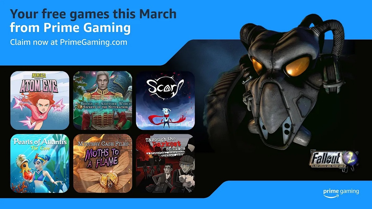 Les abonnés Prime Gaming recevront huit jeux gratuits en mars, dont Fallout 2