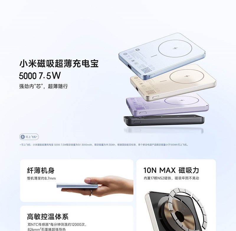 Batterie Externe Ultramince Xiaomi Magnetic Batterie Externe Ultramince Xiaomi Magnetic