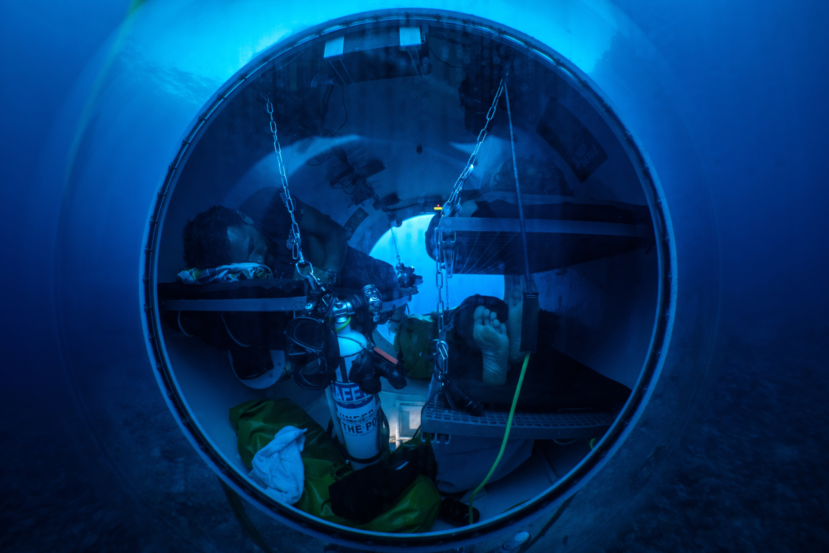 La capsule Under The Pole en action.
