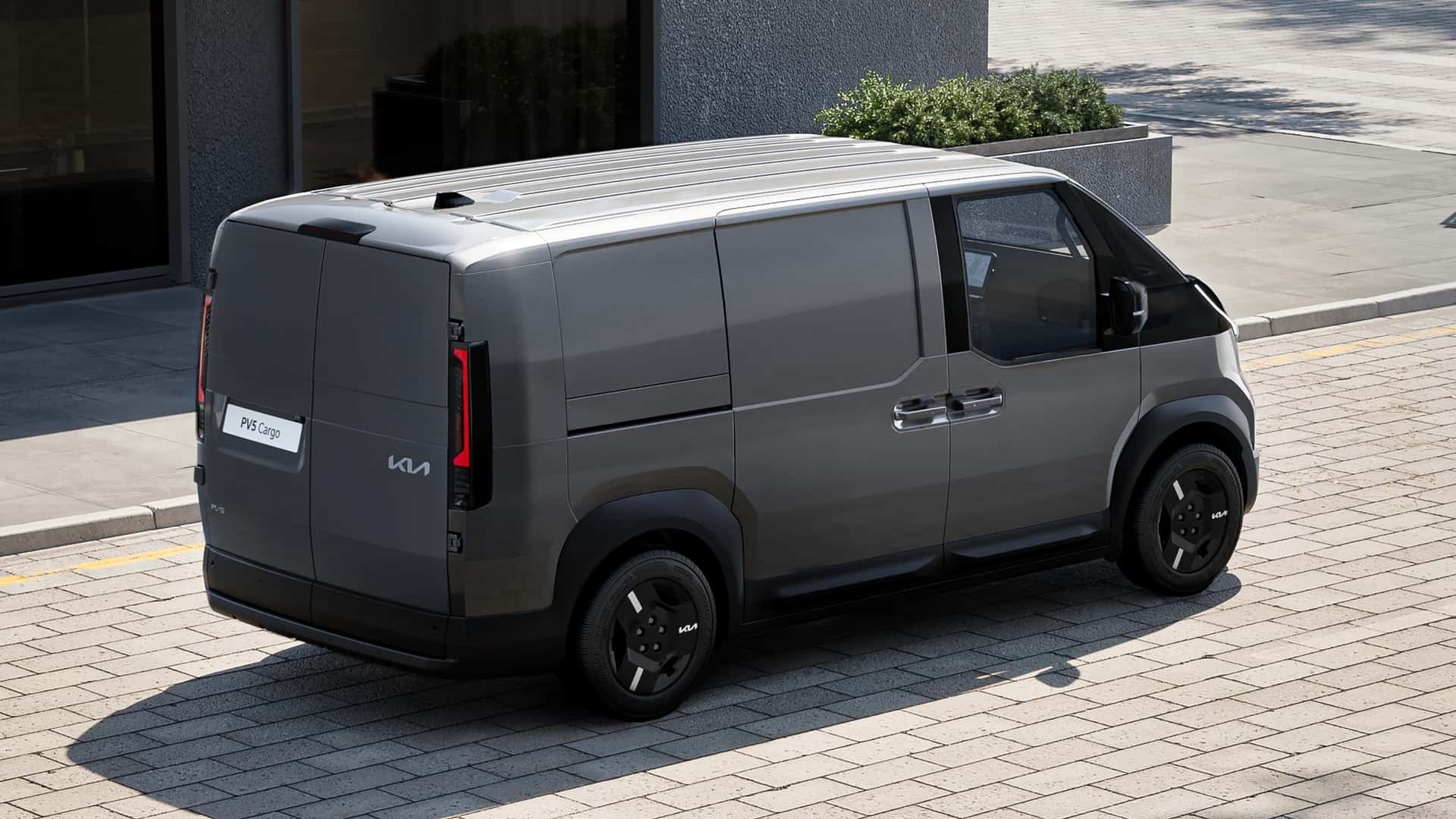 Kia PV5 vue latérale Kia PV5 vue latérale