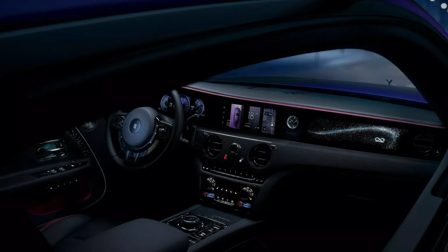 2025 Rolls-Royce Spectre Black Badge in Motion. 2025 Rolls-Royce Spectre Black Badge in Motion.