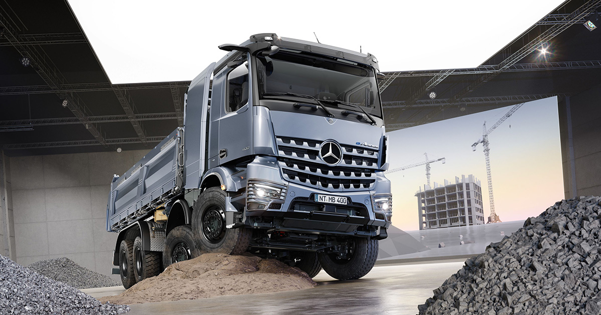 Mercedes-Benz eArocs 400 au salon Bauma