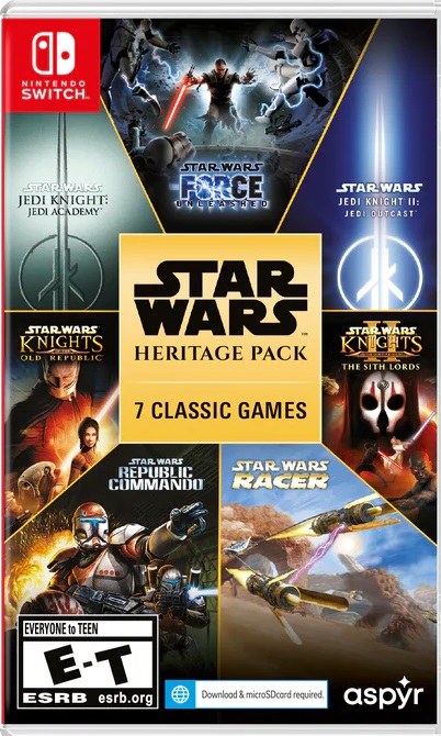 Un beau cadeau pour les fans : une édition physique du Star Wars Heritage Pack a été annoncée pour la Nintendo Switch. Elle comprendra sept jeux de la série emblématique.-2