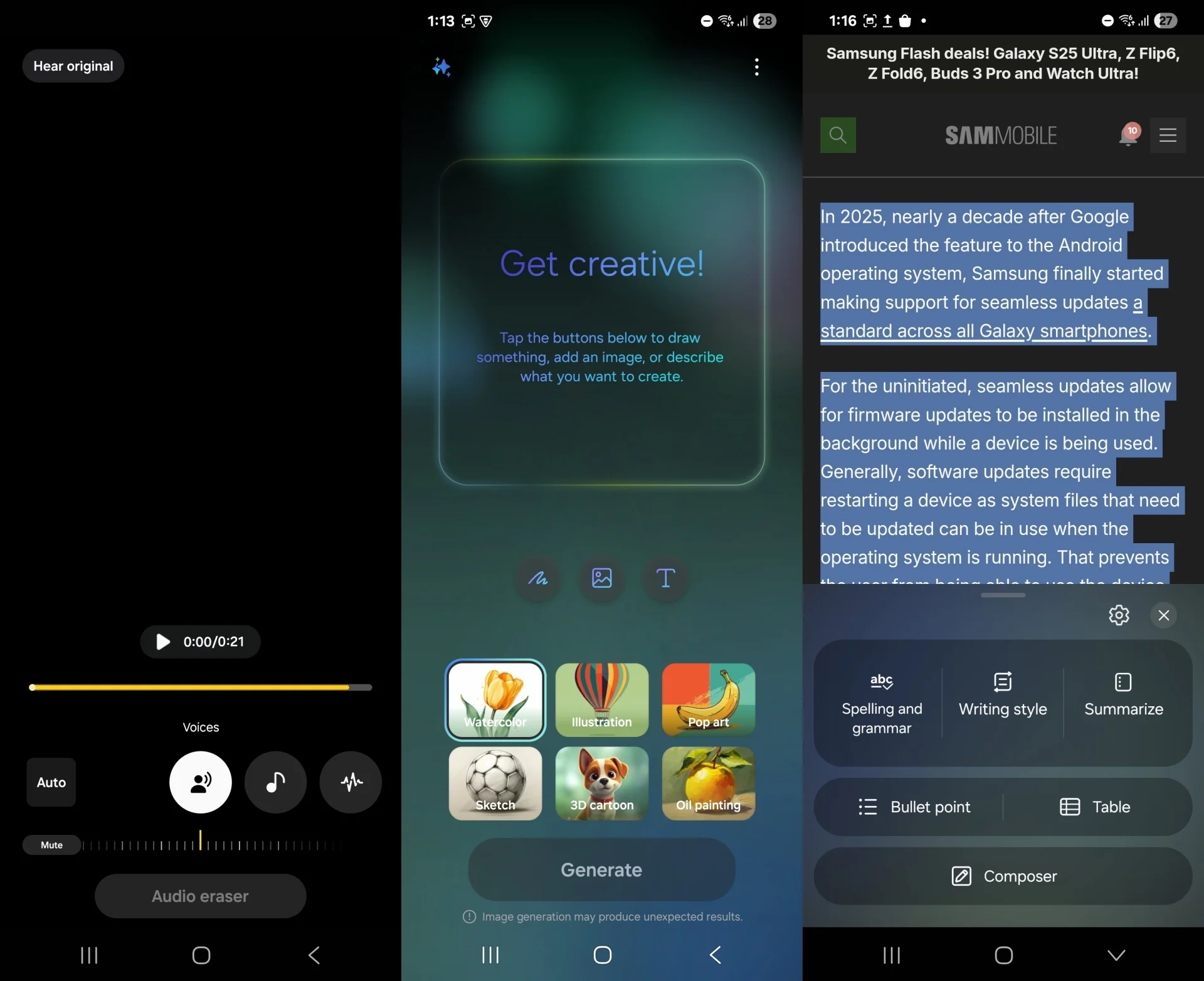 Image 2 pour la version bêta de One UI 7.0