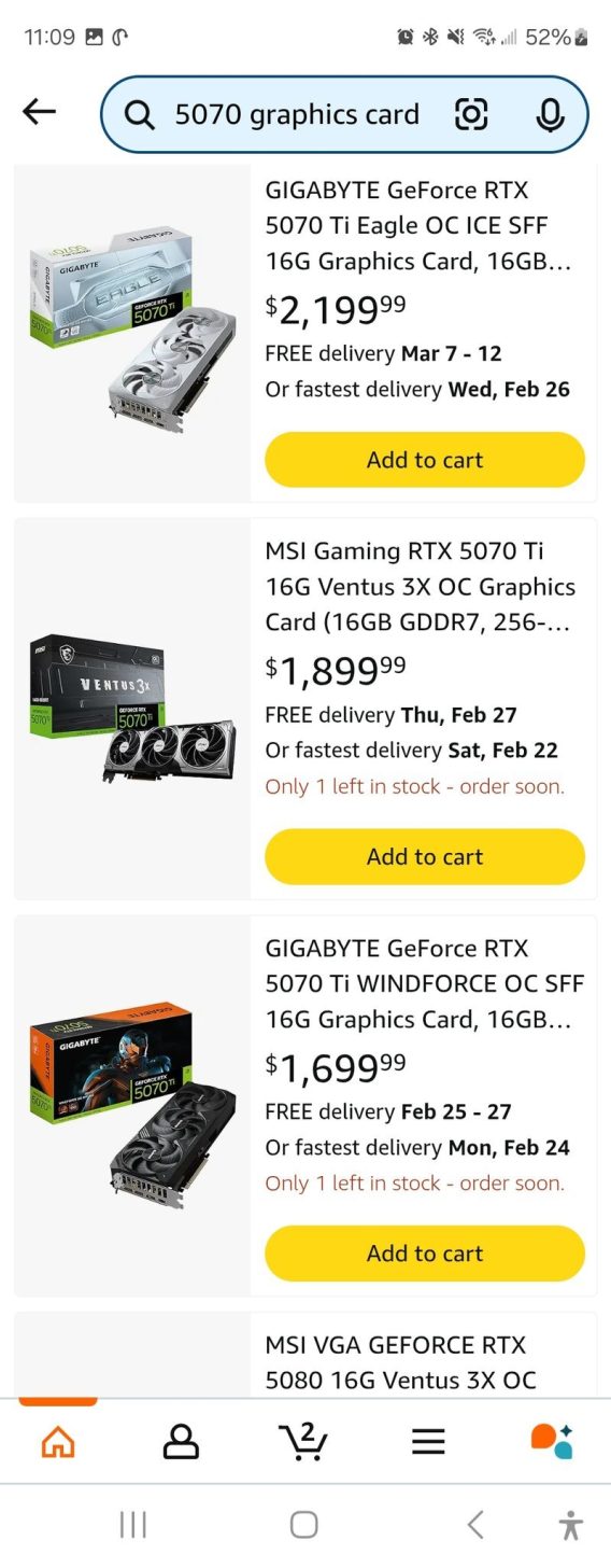 Version personnalisée de la GeForce RTX 5070 Ti