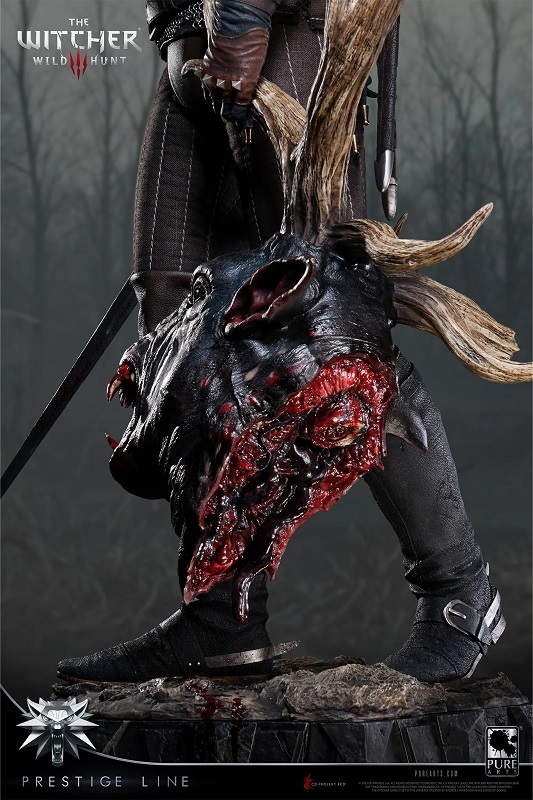 Détail des figures de Geralt et Ciri Détail des figures de Geralt et Ciri