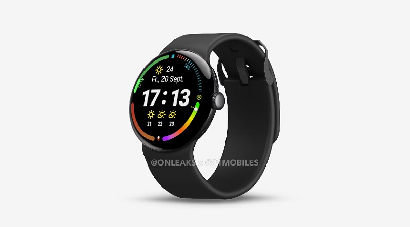 Rendu de la Google Pixel Watch 4
