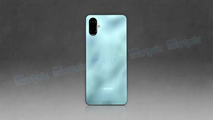 Rendu du Samsung Galaxy F06 en vert foncé