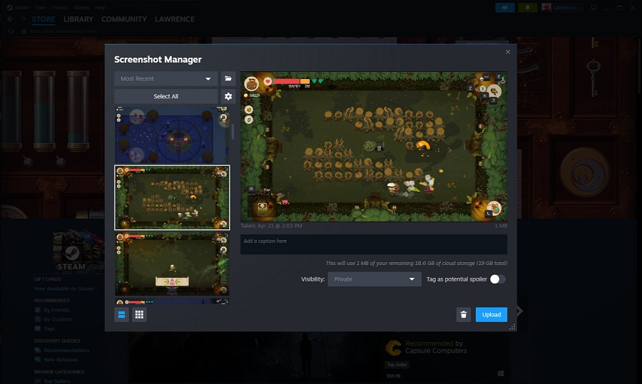 Une mise à jour majeure a été publiée pour le client bêta de Steam. Les développeurs ont amélioré la superposition, ajouté une option de notes textuelles et simplifié la gestion des captures d'écran.-2