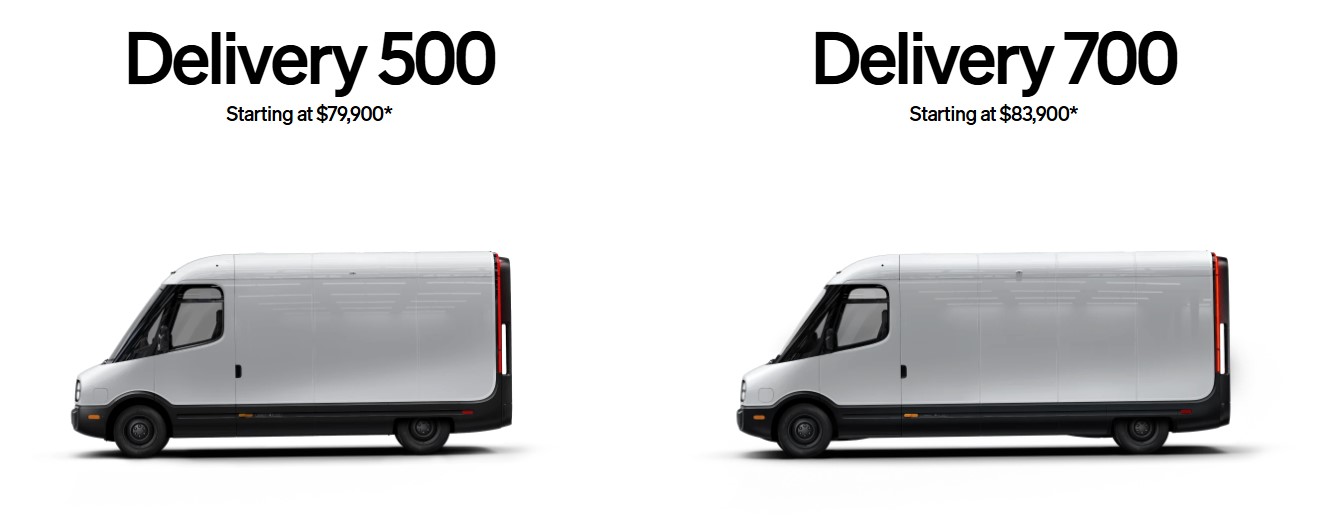 Rivian EDV 500 et Rivian EDV 700 Rivian EDV 500 et Rivian EDV 700 dans les publicités
