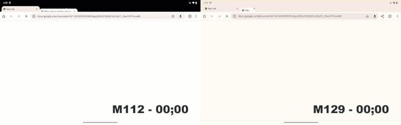 Comparaison de la vitesse de chargement des pages web dans Chrome version M112 et Chrome version M129 Comparaison de la vitesse de chargement des pages web dans Chrome version M112 et Chrome version M129