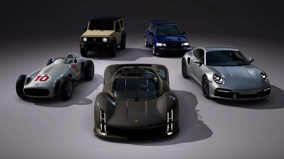 Une mise à jour de novembre a été publiée pour le simulateur de course Gran Turismo® 7, apportant cinq voitures célèbres dans le jeu, dont la Porsche Mission X. Une mise à jour de novembre a été publiée pour le simulateur de course Gran Turismo® 7, apportant cinq voitures célèbres dans le jeu, dont la Porsche Mission X.
