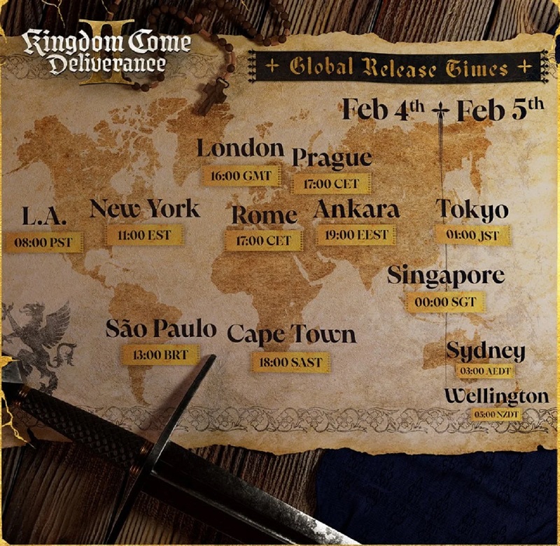 Carte de sortie de Kingdom Come : Deliverance 2 Carte de sortie de Kingdom Come : Deliverance 2