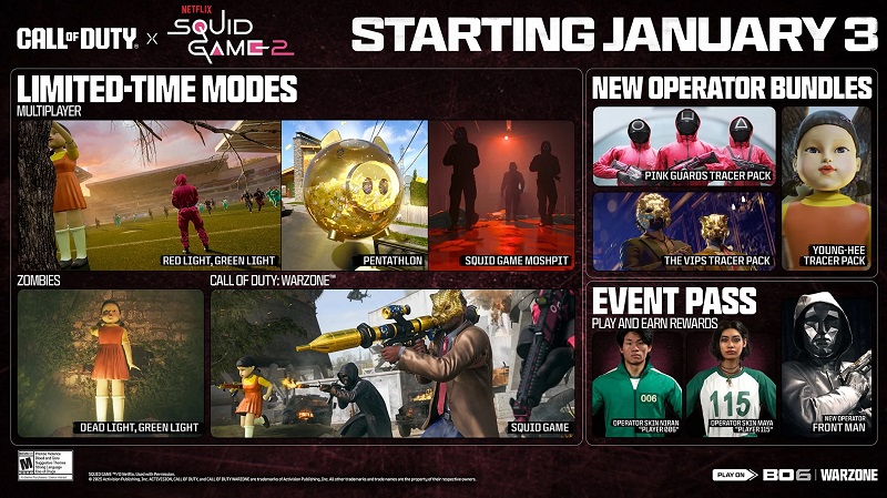 Call of Duty x Squid Game 2 contenu croisé