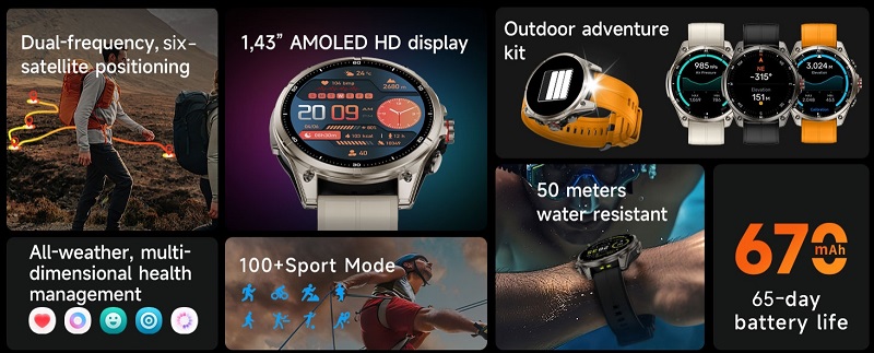 Rollme GT 3 smartwatch on your arm Rollme GT 3 smartwatch on your arm