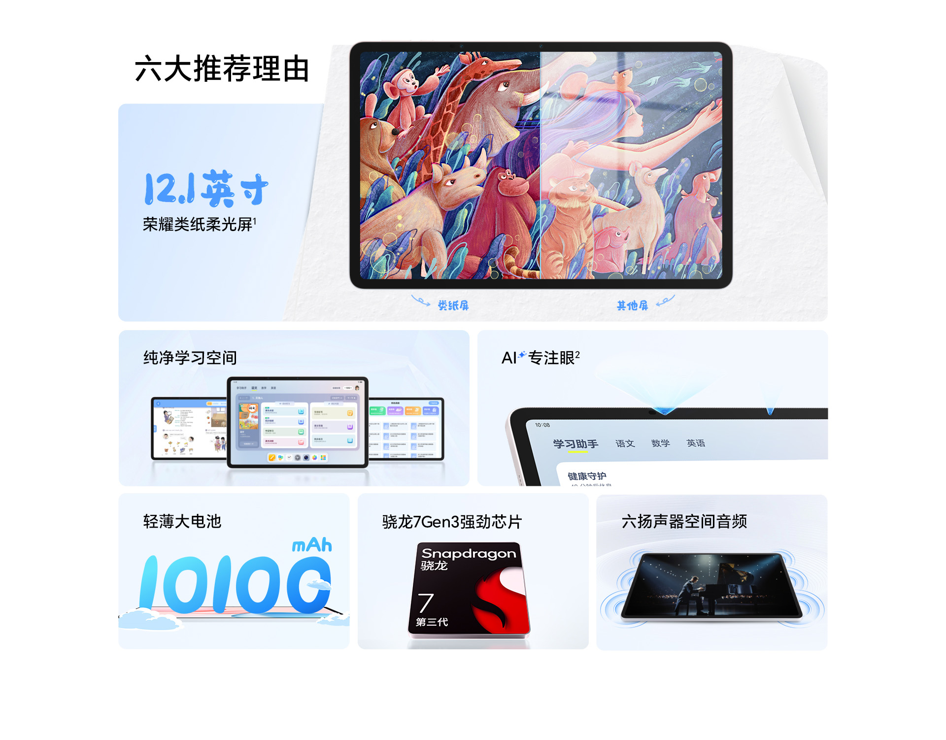 Détail du design Honor Tablet 10