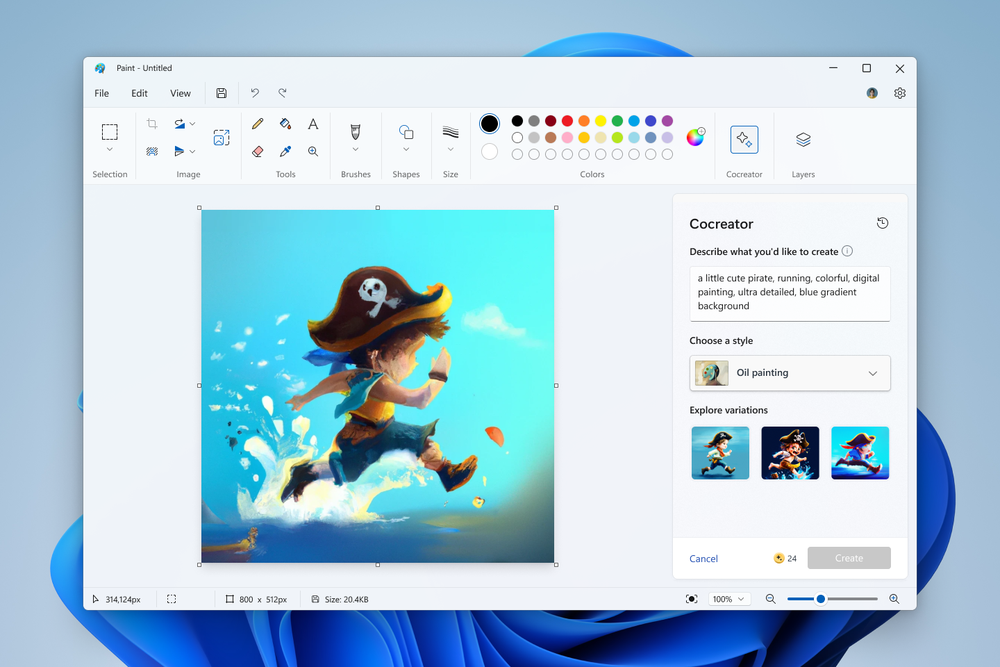 Microsoft teste un générateur d'images basé sur DALL-E dans Paint pour Windows 11 Microsoft teste un générateur d'images basé sur DALL-E dans Paint pour Windows 11