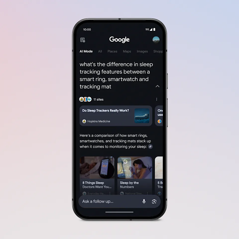 Images avec le mode AI Images avec le mode AI