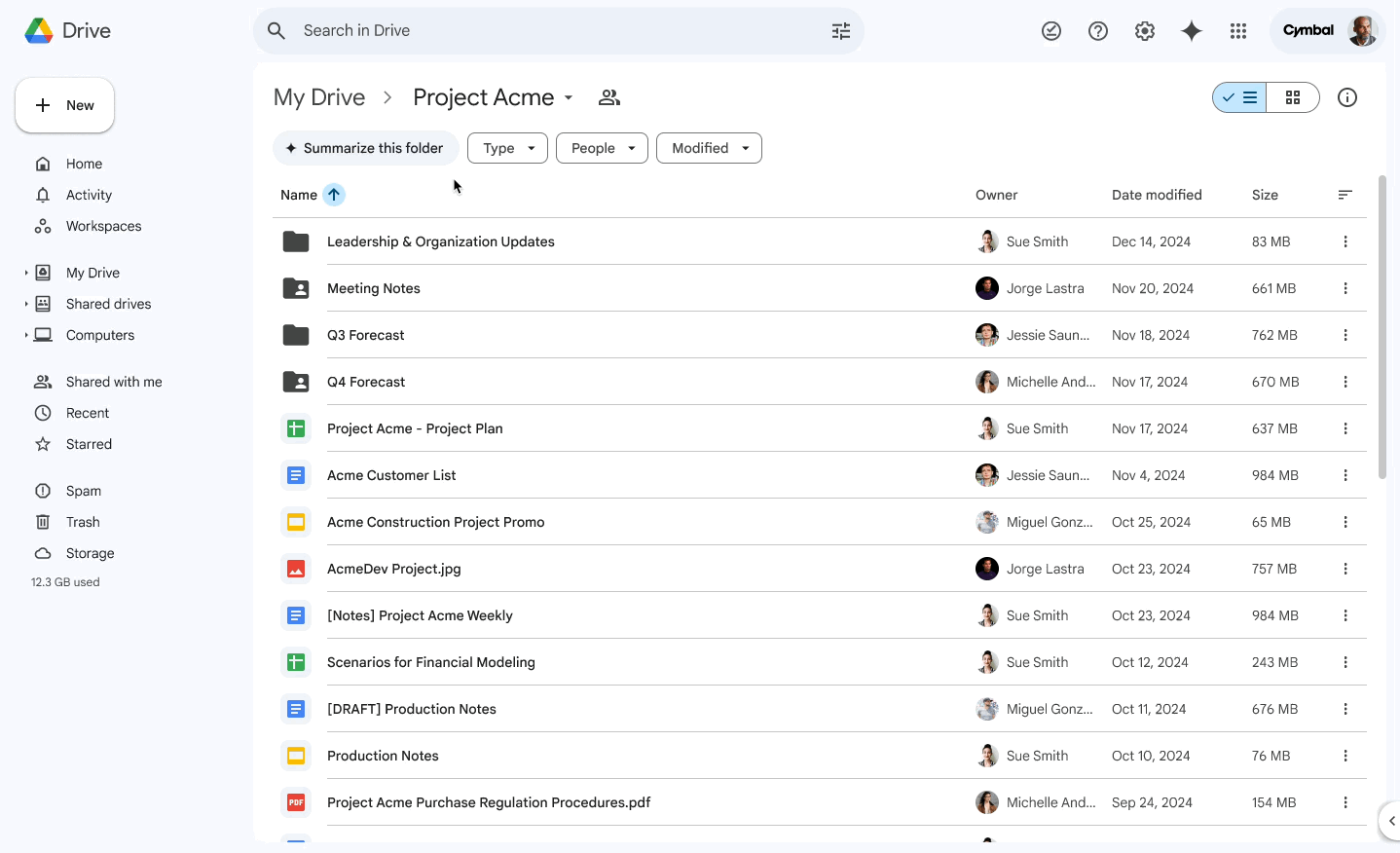 Nouvelle fonctionnalité Gemini pour Google Drive Illustration de la nouvelle fonctionnalité Gemini pour Google Drive