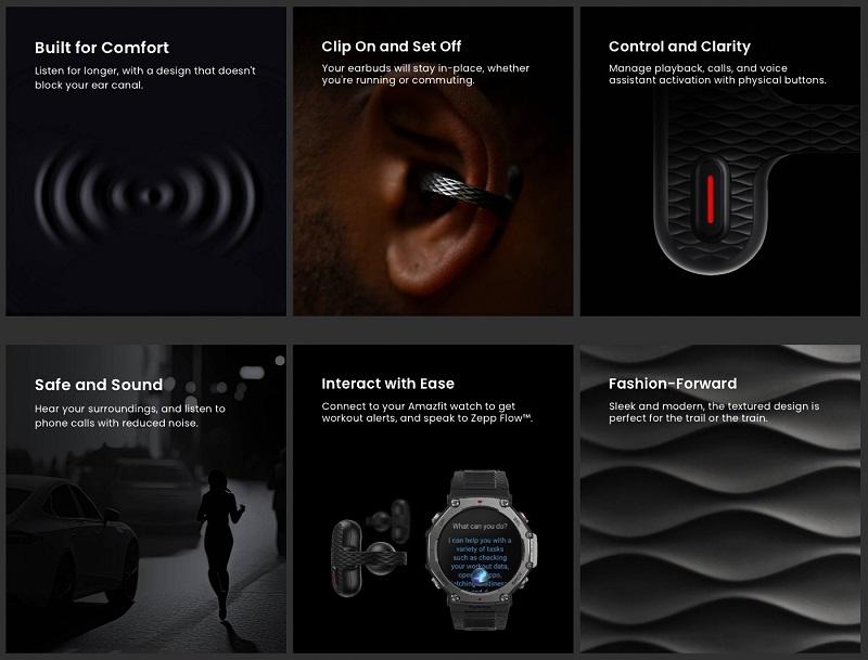 Présentation des écouteurs Amazfit Up TWS pour les athlètes et les personnes actives-2