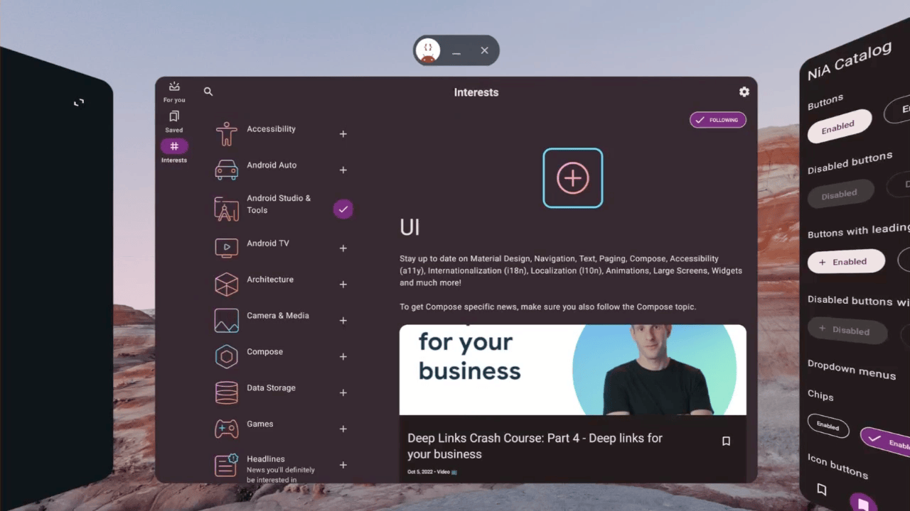 Les animations Android XR illustrent la puissance des applications pour grands écrans