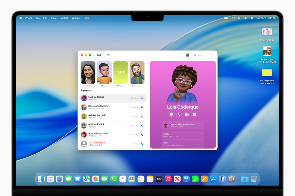 macOS Tahoe 26 - Application Téléphone macOS Tahoe 26 - Application Téléphone