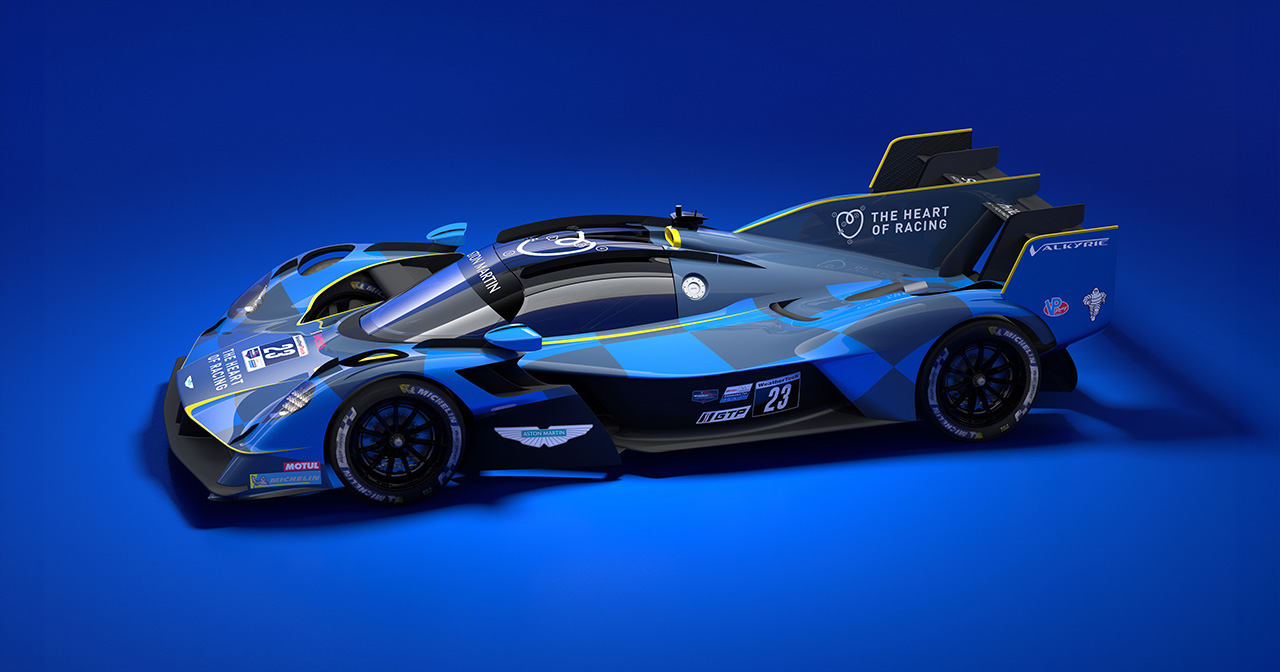 Aston Martin Valkyrie LMH en mouvement