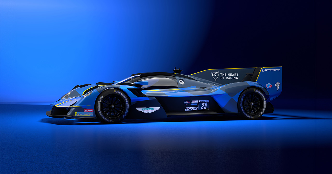 Aston Martin Valkyrie LMH au départ de la course.