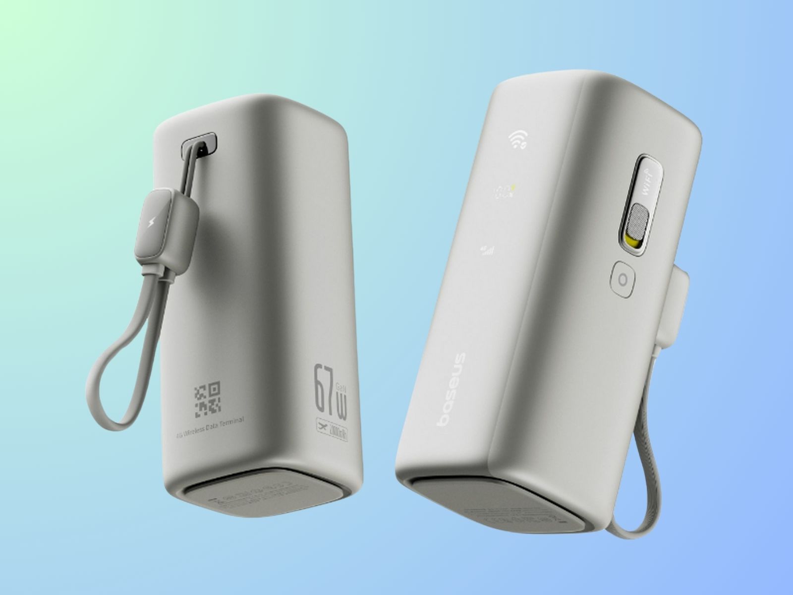 Baseus EnerGeek MiFi Baseus EnerGeek MiFi - un gadget portable pour la recharge et l'internet mobile
