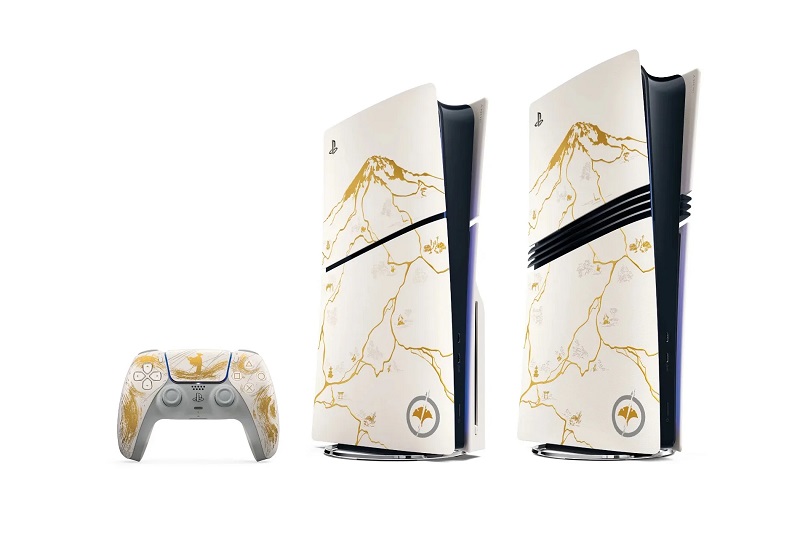 PlayStation 5 Édition Limitée Or dans le style kintsugi
