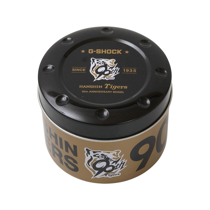 boîte en métal pour ranger des montres G-Shock x Hanshin Tigers boîte en métal pour ranger des montres G-Shock x Hanshin Tigers