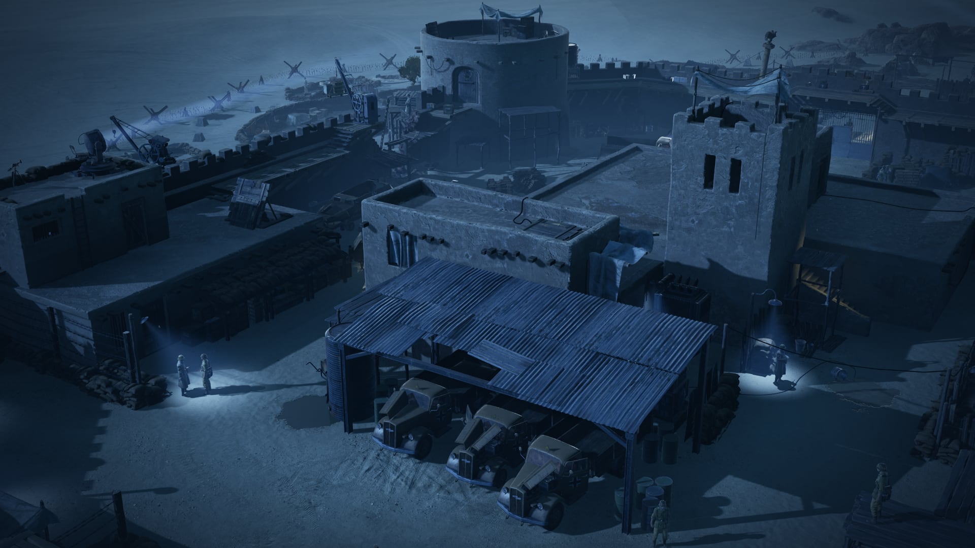 Une scène du jeu Commandos : Origins Une scène du jeu Commandos : Origins