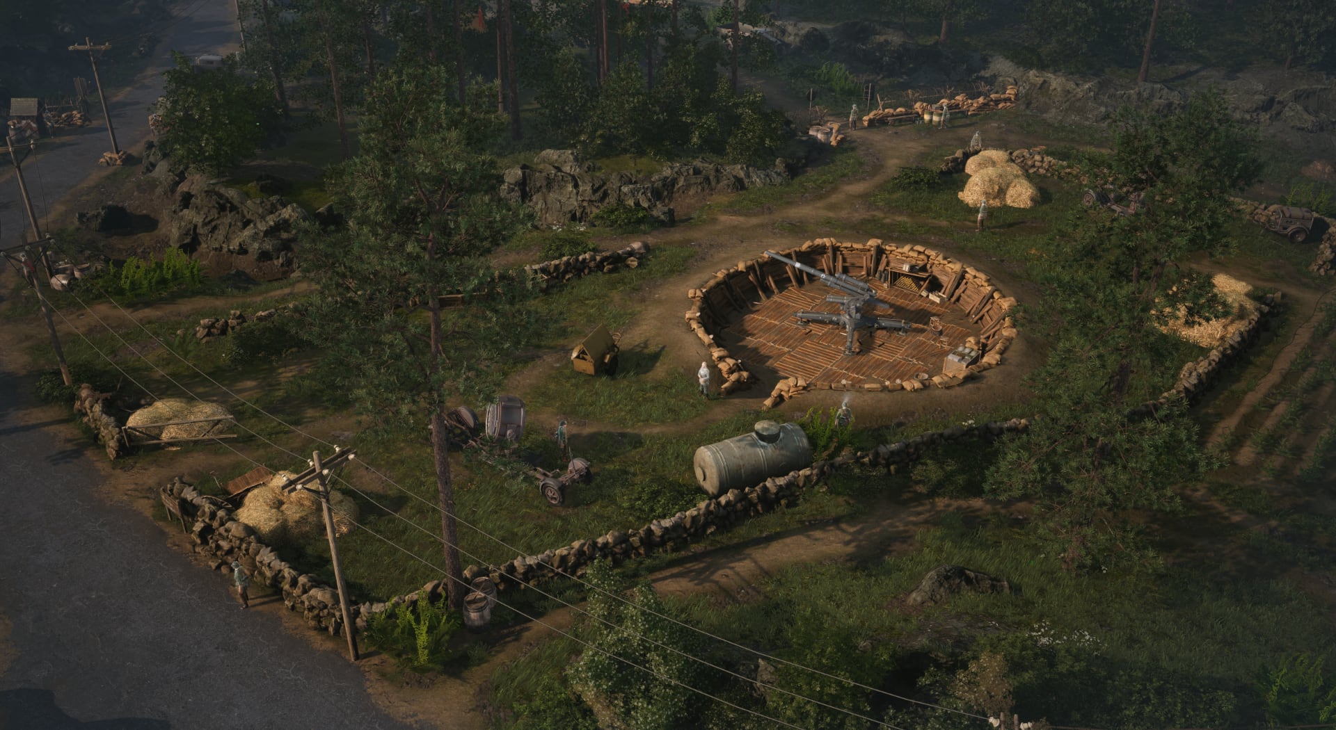 Une scène du jeu Commandos : Origins Une scène du jeu Commandos : Origins