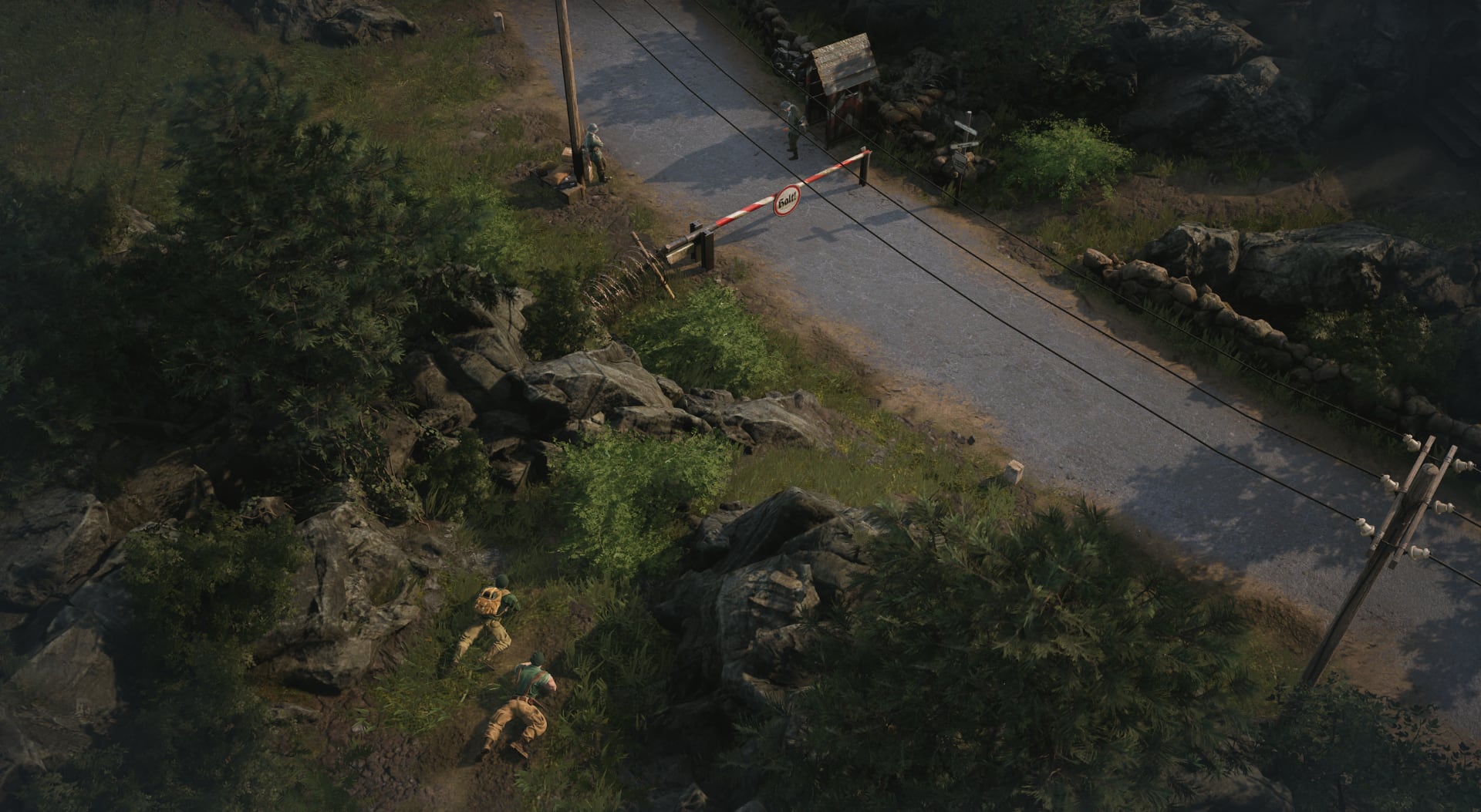 Une scène du jeu Commandos : Origins Une scène du jeu Commandos : Origins